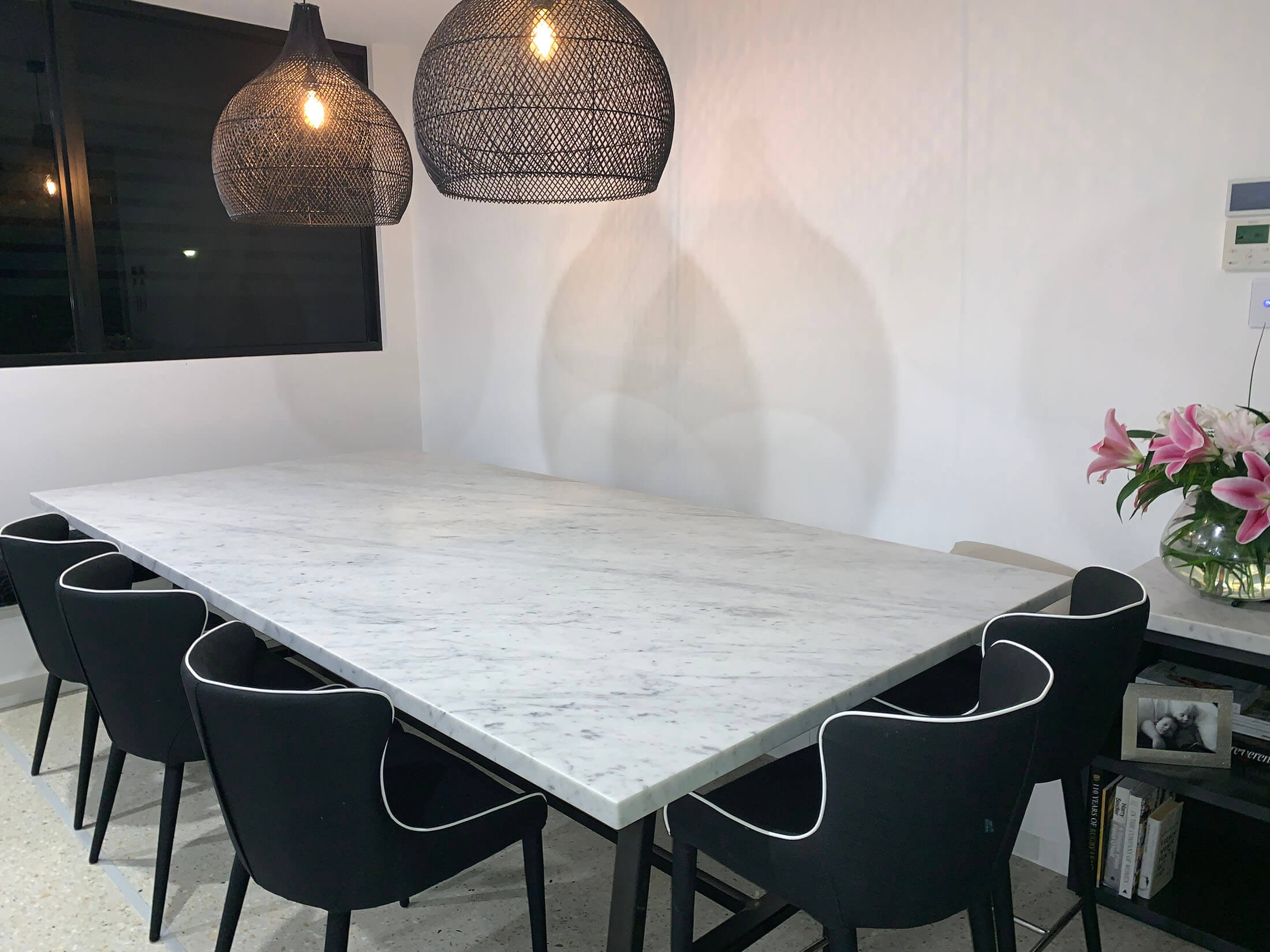 marble dining table Gold Coast