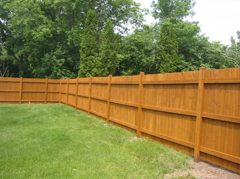 wood fence in Toronto