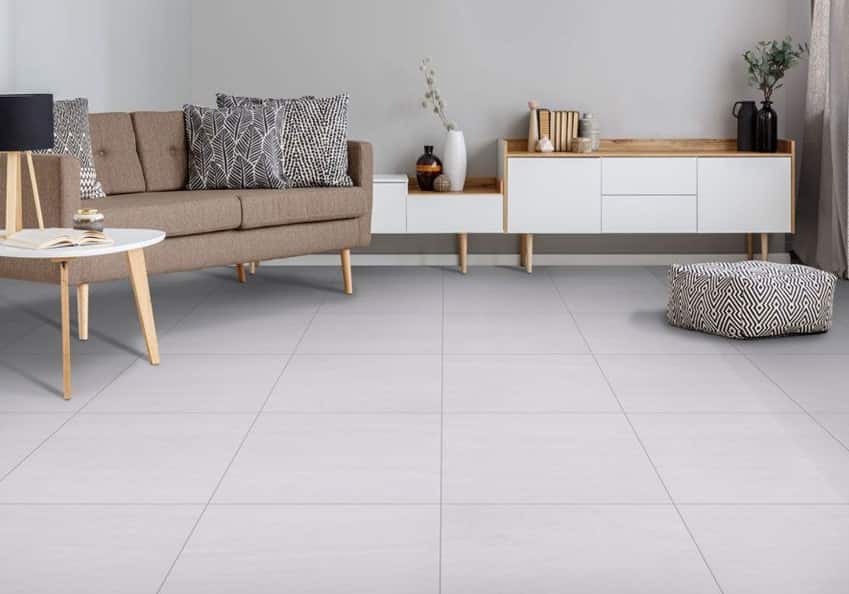 Ceramic tile flooring