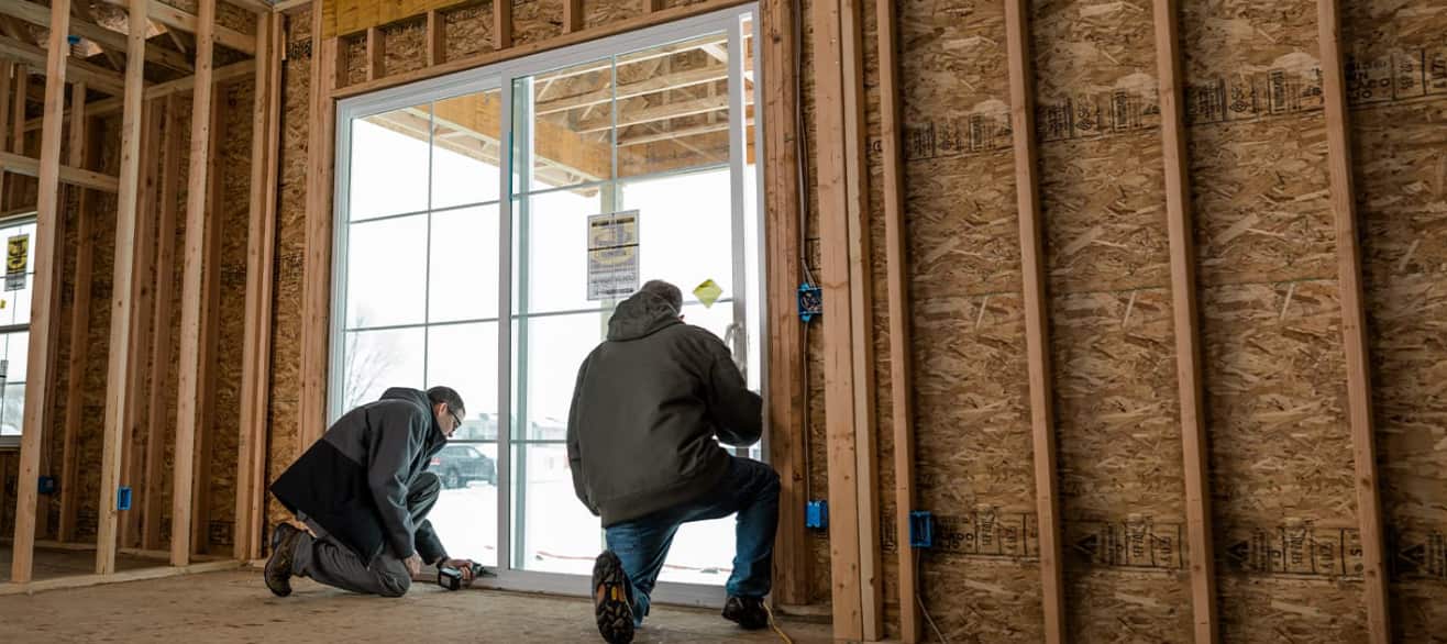 installing patio door