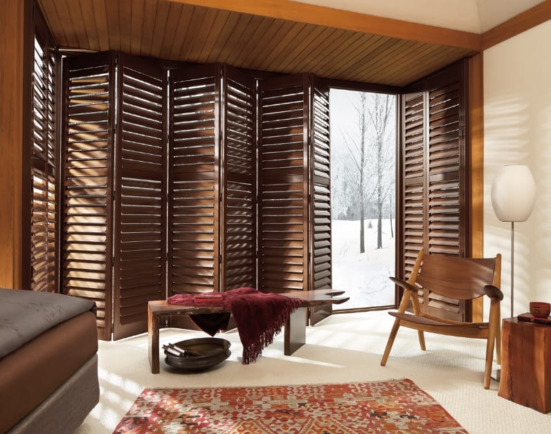 wooden plantation shutters